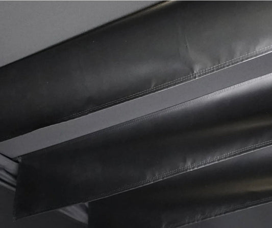 Side View of Golf Simulator Enclosure Safety Baffles by Carl's Place - ALLBGT