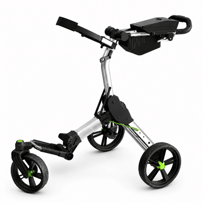 Alphard Cybercart Push+ silver and green push cart - ALLBGT