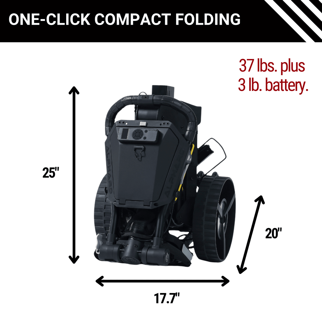 CyberCart + Sidekick Auto Follow Golf Caddy compact folding battery - ALLBGT