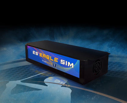 Close-up of Ernest Sports ES Eagle Sim Launch Monitor unit - overhead golf simulator with advanced camera tracking. - ALLBGT