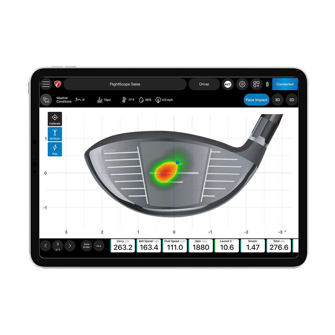FlightScope Face Impact Location for Mevo+ | Improve Ball Striking Instantly - ALLBGT