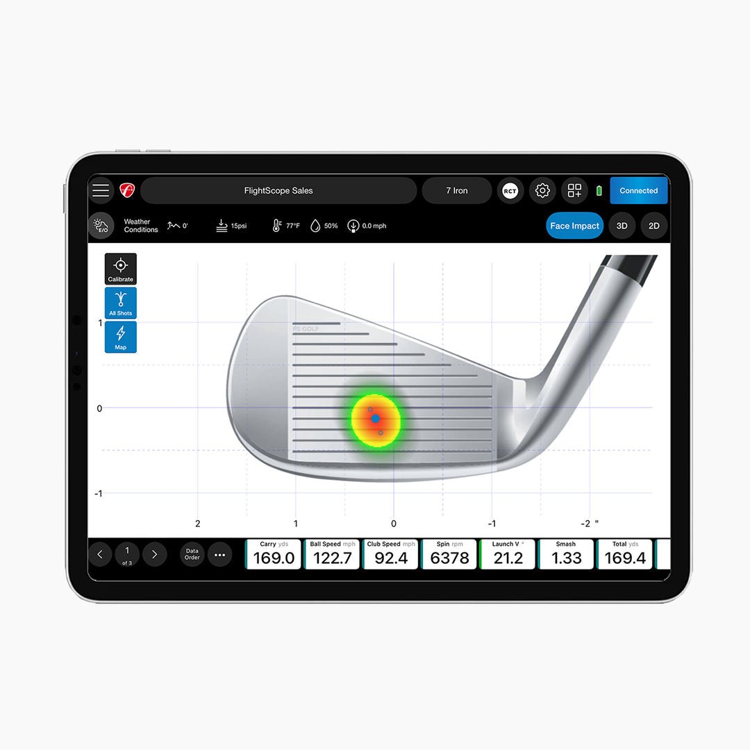 FlightScope Face Impact Location for Mevo+ | Improve Ball Striking Instantly - ALLBGT