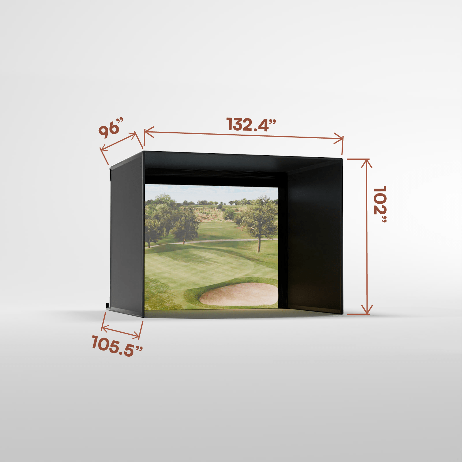 “Golf Simulator Pro Enclosure Kit with High - Quality Impact Screen” - ALLBGT