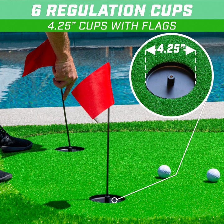GoSports 12 ft x 5 ft Golf Putting Green Indoor - Outdoor - ALLBGT