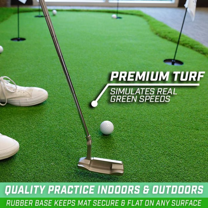 GoSports 12 ft x 5 ft Golf Putting Green Indoor - Outdoor - ALLBGT