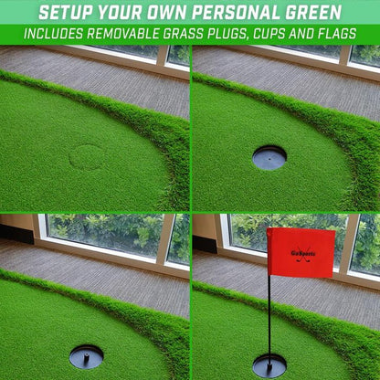 GoSports 12 ft x 5 ft Golf Putting Green Indoor - Outdoor - ALLBGT