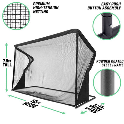 GoSports ELITE Golf Practice Net with Steel Frame 10ft - ALLBGT