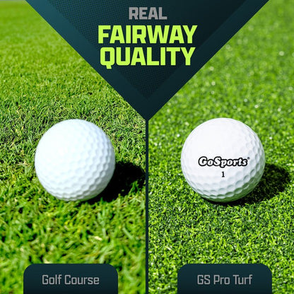 Close-up turf quality shot of GoSports Golf Hitting Mat - Pro 5x5 ft Octagon  - ALLBGT