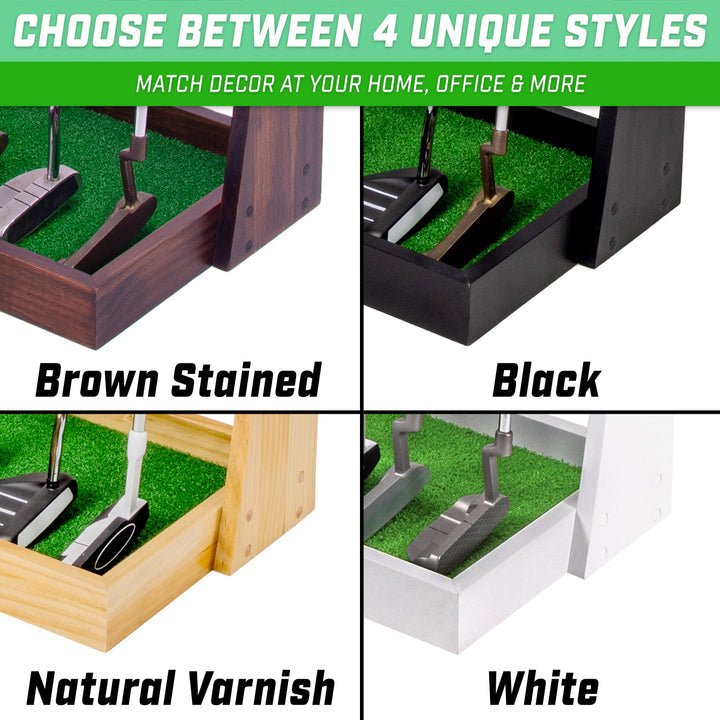 GoSports Premium Golf Putter Stand - Black - ALLBGT