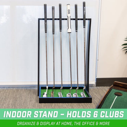 GoSports Premium Golf Putter Stand - Black - ALLBGT