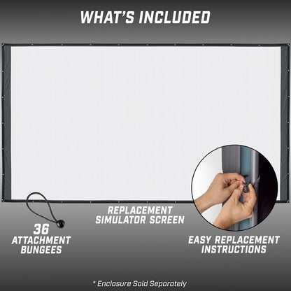 GoSports Replacement Sim Screen - Only Compatible with GoSports 14' x 8' Golf Simulator Enclosure - ALLBGT