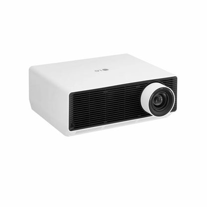 LG ProBeam BU53RG 4K Laser Projector angled front view for golf simulator and home theater setups - ALLBGT