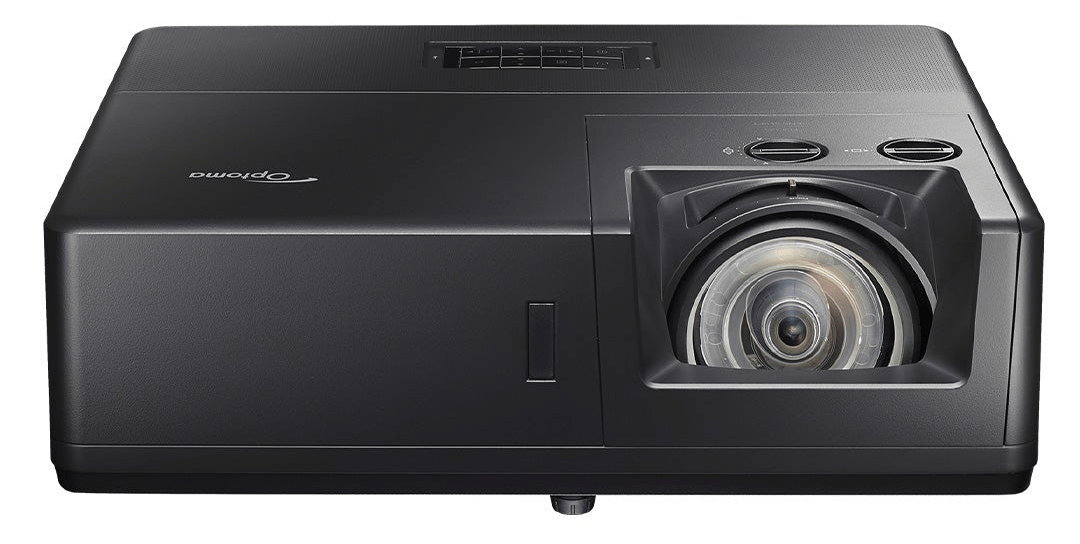Front view of the Optoma ZU607TST 6K Lumen Short Throw Laser Projector - HDR, Dust Resistant - ALLBGT
