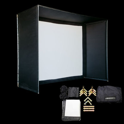 SIG DIY Golf Simulator Enclosure Kit | Premium Indoor Golf Enclosure with canopy fittings (connectors), foam padding, and 6" ball bungees.