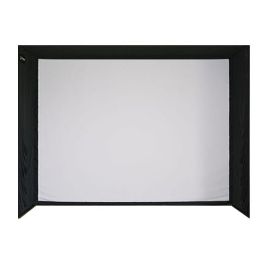 SIG12 golf simulator enclosure front view impact screen indoor setup - ALLBGT