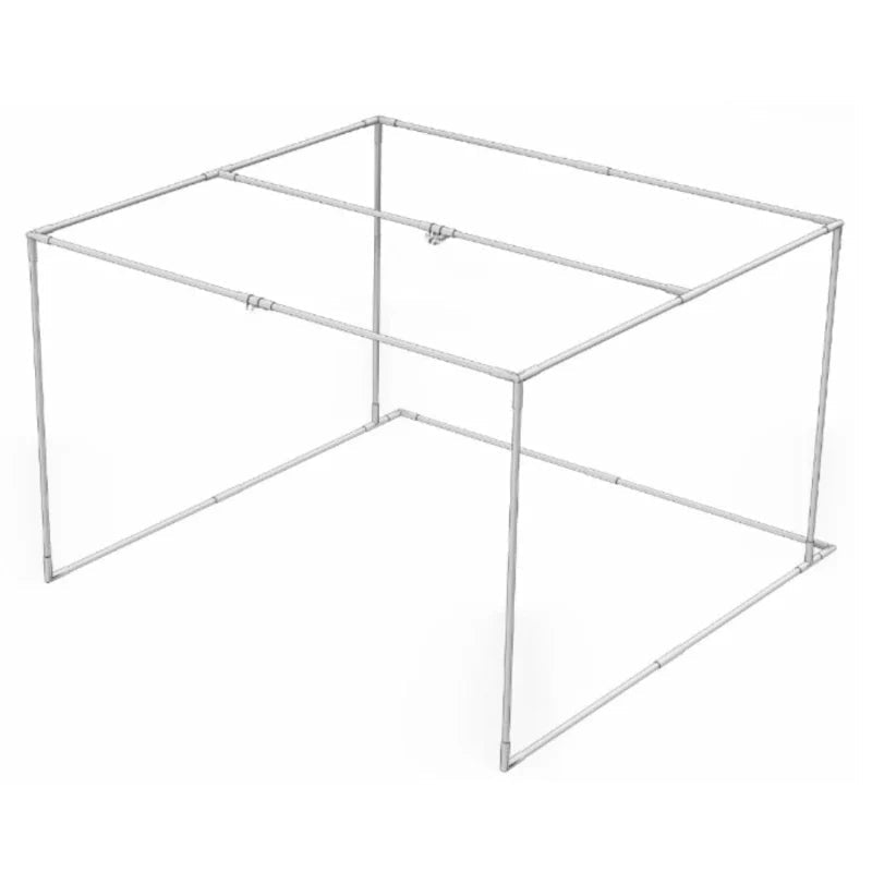 SIGPRO Commercial enclosure 2" pipe frame kit Steel frame structure on a white background - ALLBGT
