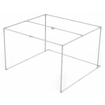 SIGPRO Commercial enclosure 2" pipe frame kit Steel frame structure on a white background - ALLBGT