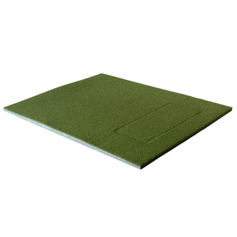 SIGPRO Softy 4x5 golf mat angled view premium indoor hitting mat - ALLBGT