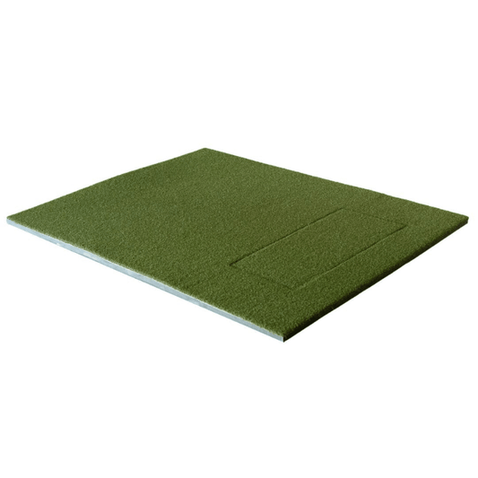 SIGPRO Softy 4x5 golf mat angled view premium indoor hitting mat - ALLBGT