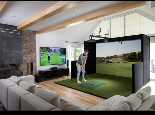 SimBooth 1 - Golf Sim Enclosure for Small Spaces and Home Setups - ALLBGT