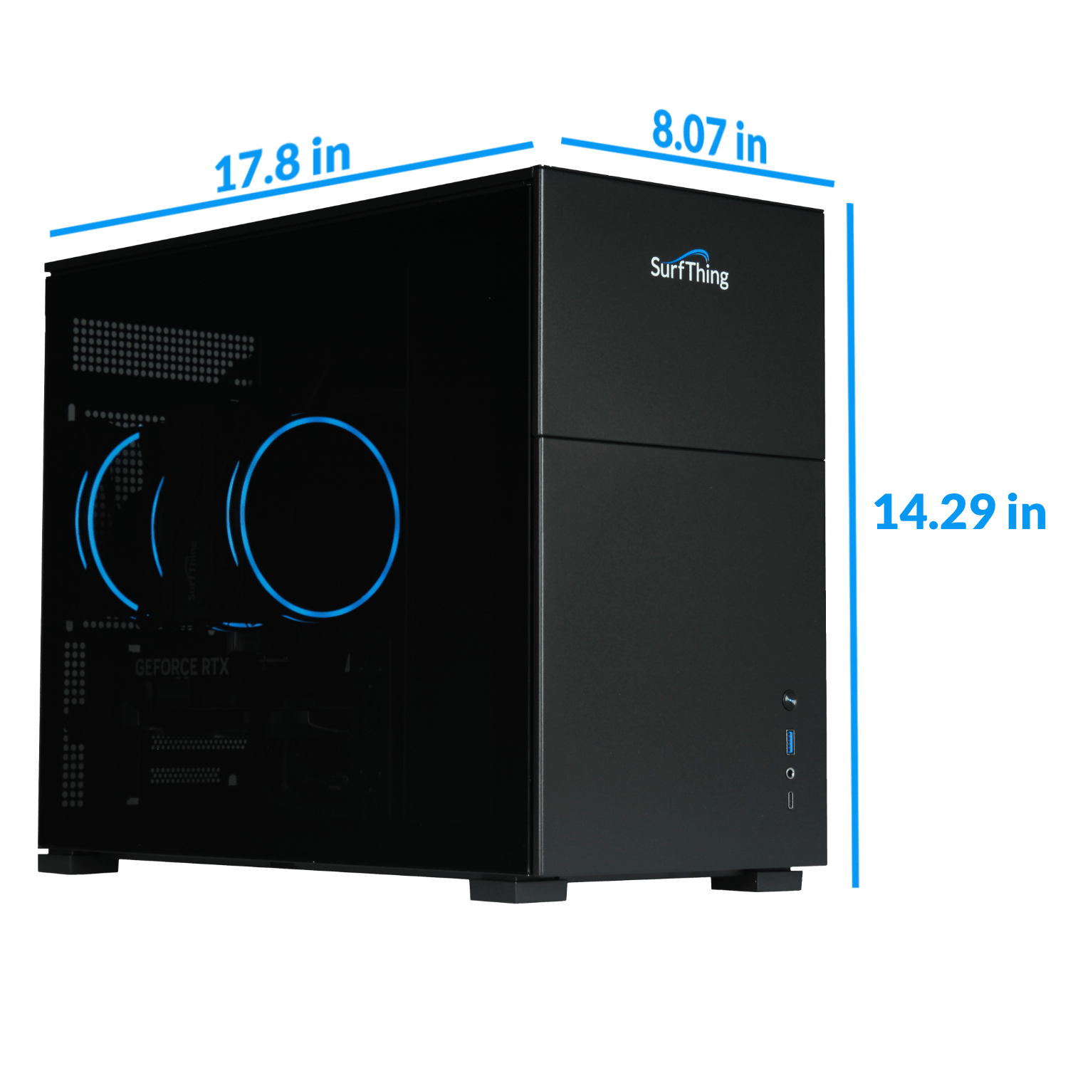 SurfThing Performance desktop Golf Simulator Computer case - ALLBGT