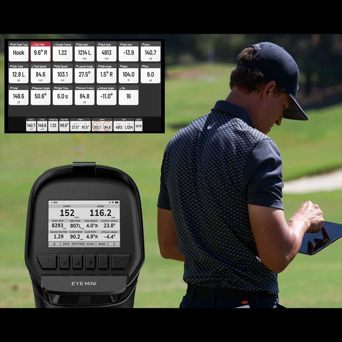 Uneekor EYE Mini Launch Monitor | Portable Indoor & Outdoor Golf Accuracy - ALLBGT