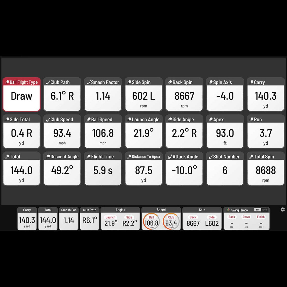 Uneekor EYE MINI LITE Launch Monitor | Accurate Indoor Golf Simulator Data - ALLBGT